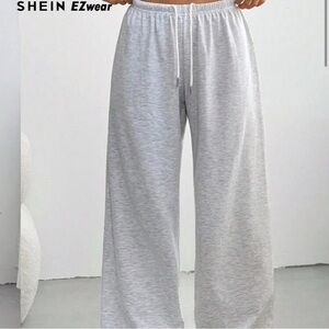 SHEIN EZwear Gray Wide-Leg Pants
